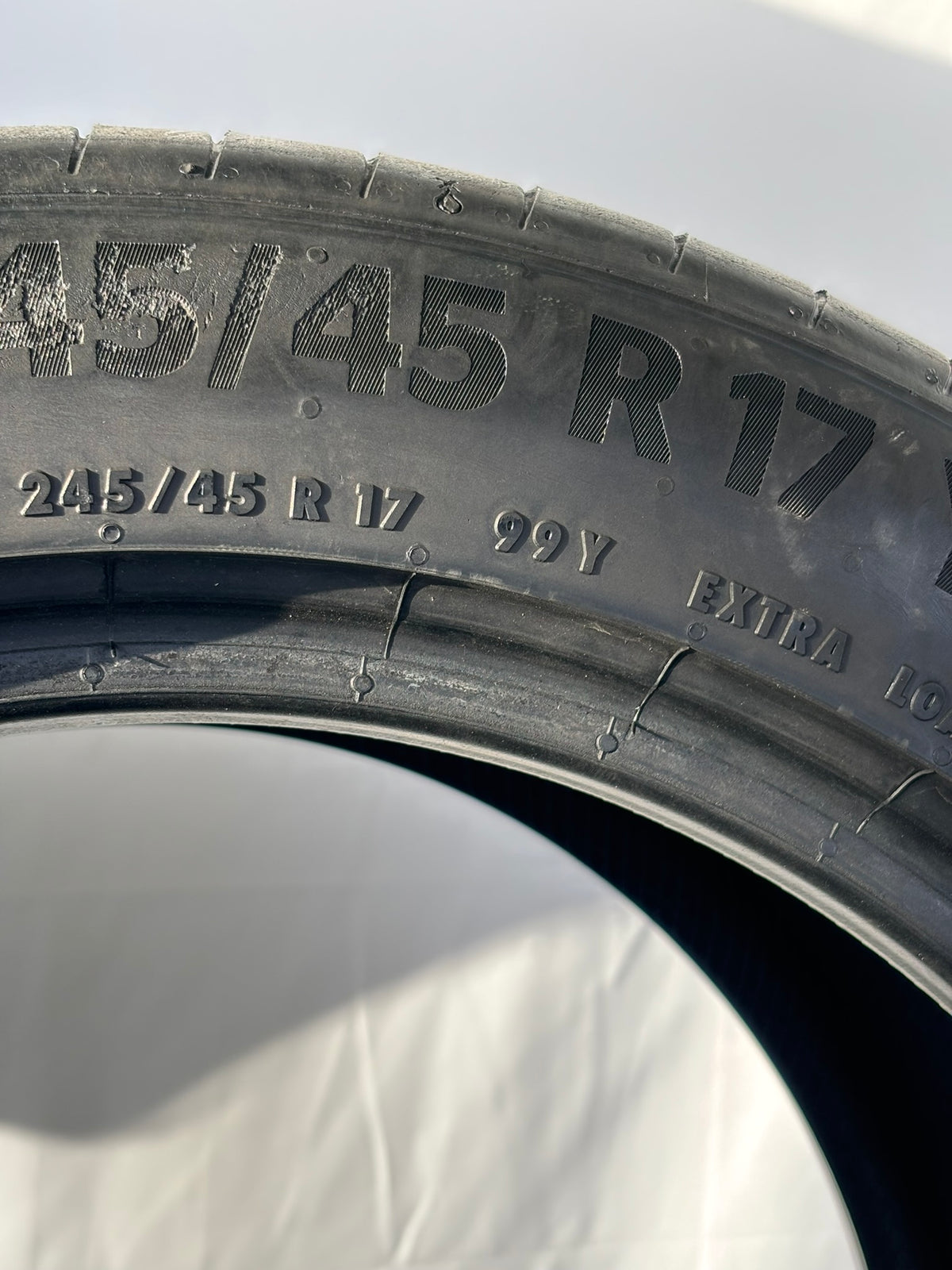Pneumatici usati 245 45 r17 99Y Gomme Estivo 2 PZ Continental Batt 5.2mm Dot 18