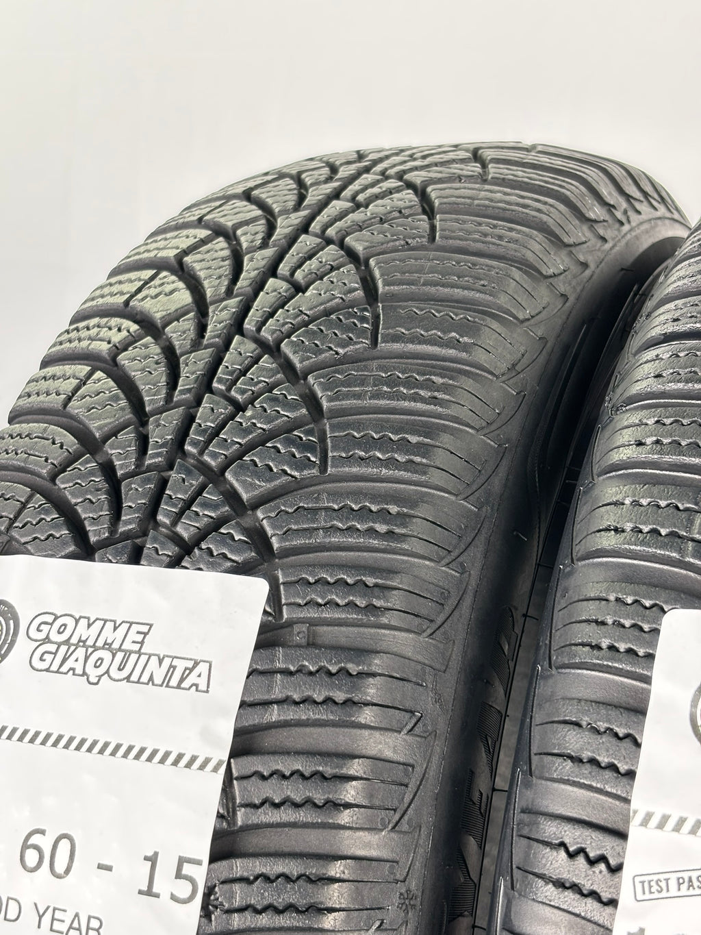 Pneumatici usati 185 60 r15 84T Gomme Invernale 2 PZ Good Year Batt 5.7mm Dot 19