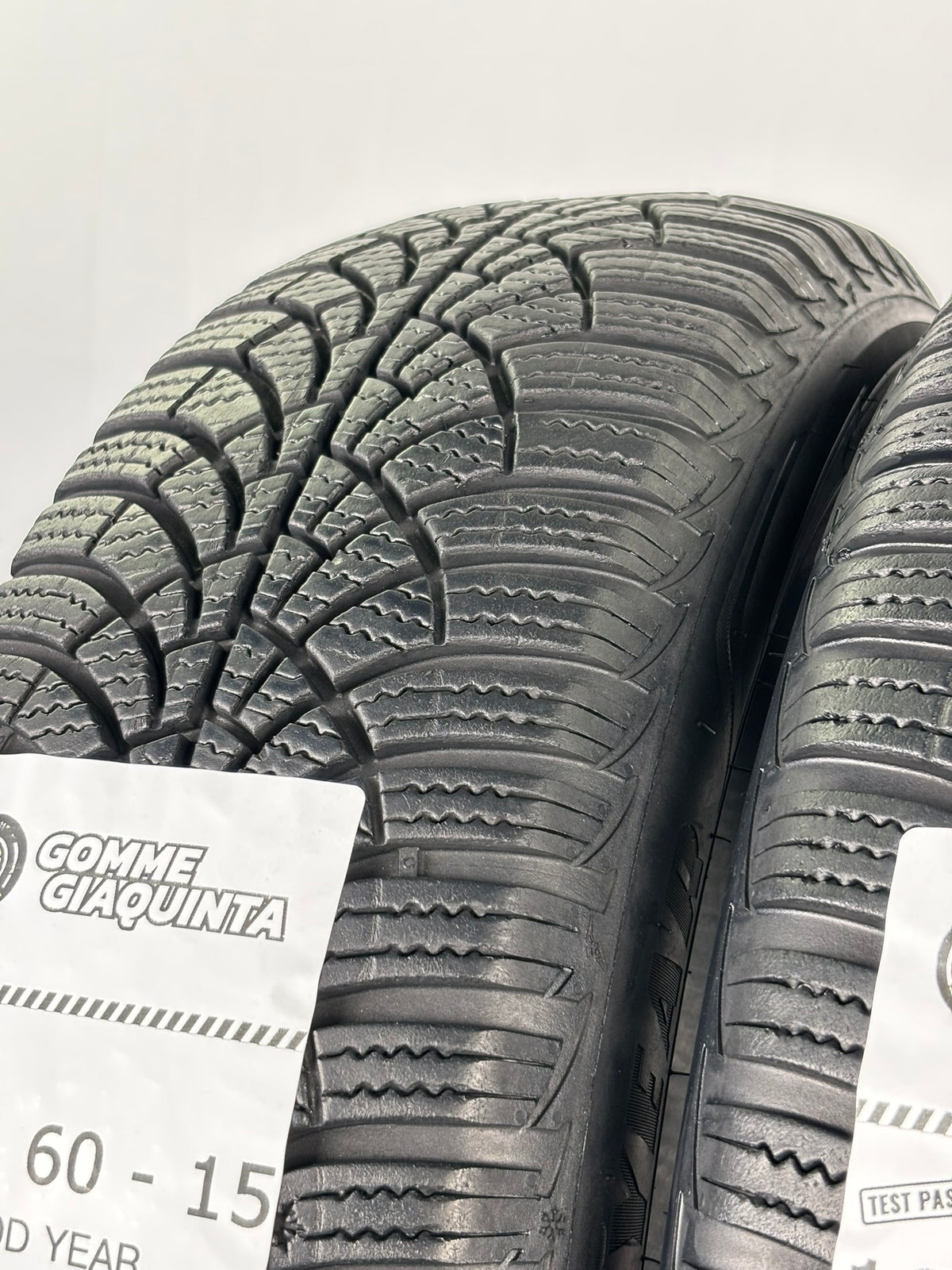 Pneumatici usati 185 60 r15 84T Gomme Invernale 2 PZ Good Year Batt 5.7mm Dot 19
