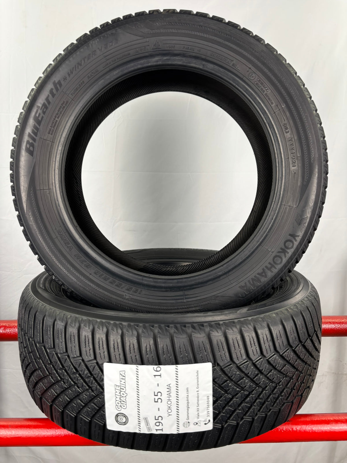 Pneumatici usati 195 55 r16 87H Gomme Invernale 2 PZ Yokohama Batt 5.7mm Dot 21