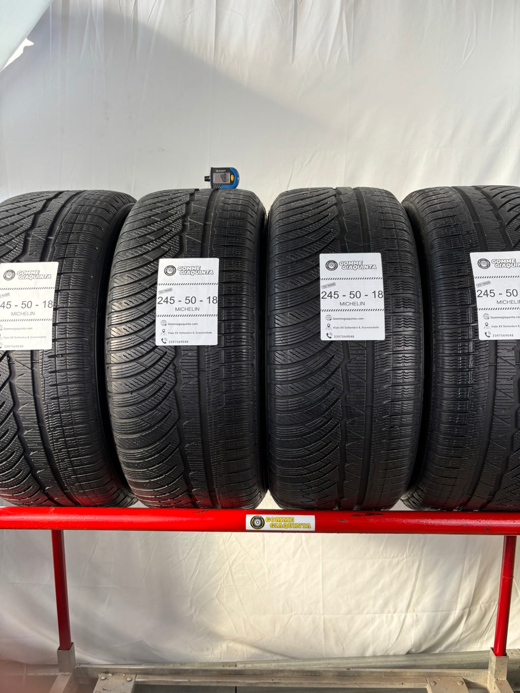 Pneumatici usati 245 50 r18 100h Gomme Invernali 4 PZ Michelin Batt 4,8mm Dot 18