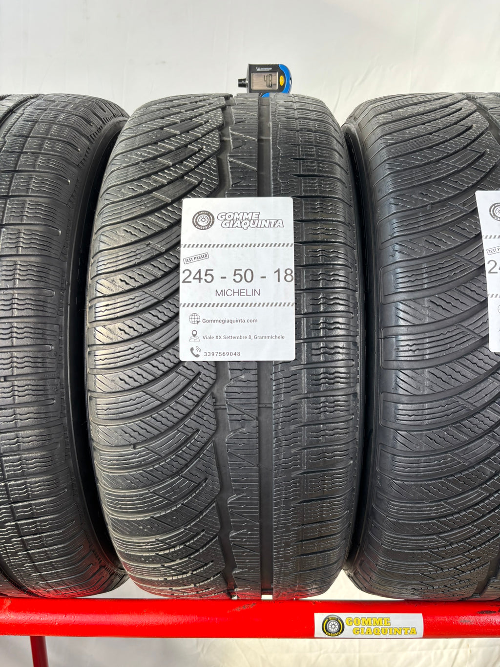 Pneumatici usati 245 50 r18 100h Gomme Invernali 4 PZ Michelin Batt 4,8mm Dot 18