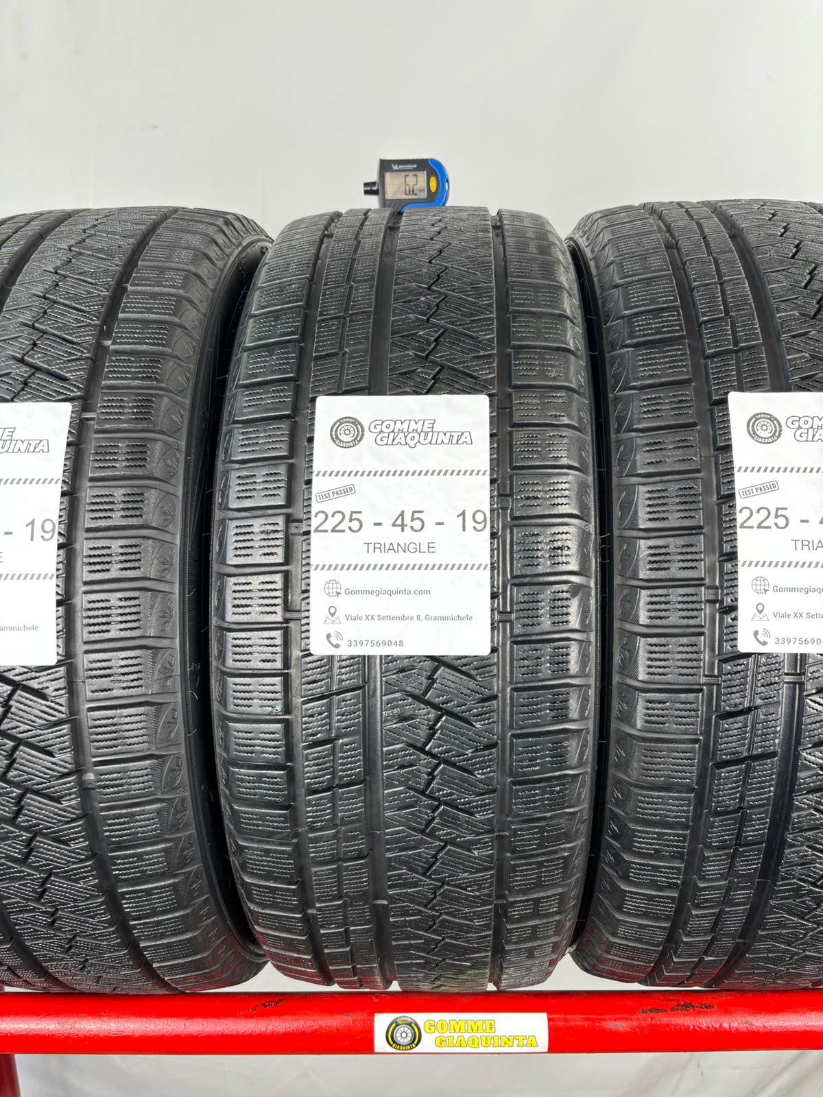 Pneumatici usati 225 45 r19 96V Gomme Invernale 4 PZ Triangle Batt 6,7mm Dot 20