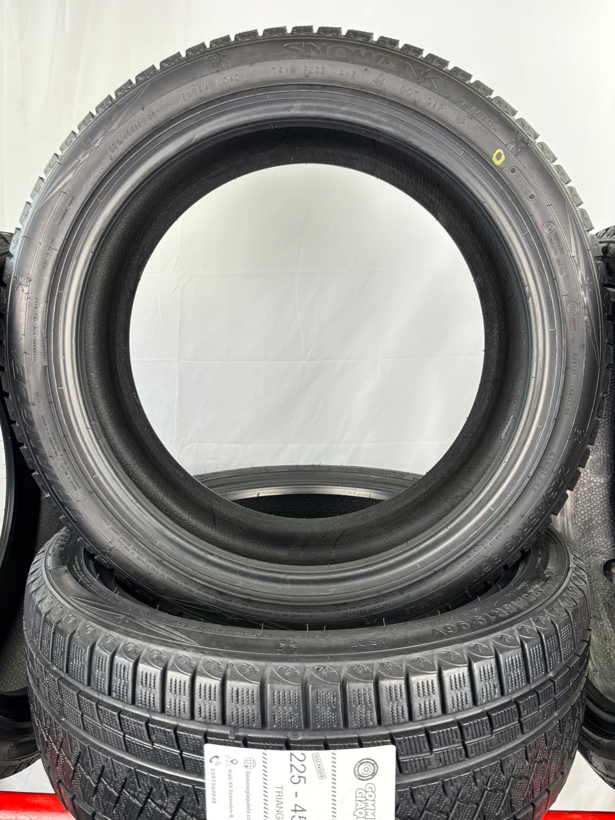 Pneumatici usati 225 45 r19 96V Gomme Invernale 4 PZ Triangle Batt 6,7mm Dot 20