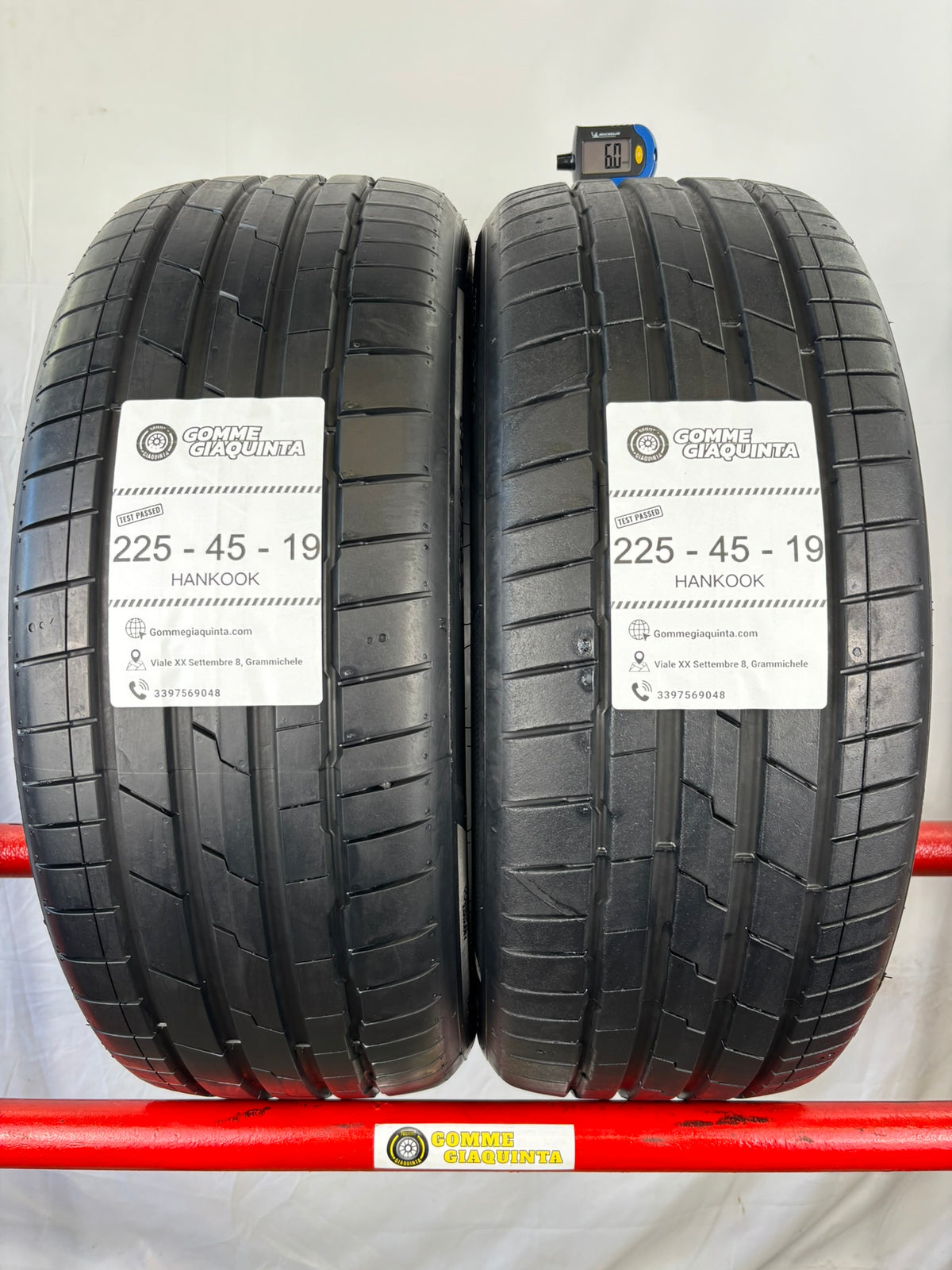 Pneumatici usati 225 45 r19 96W Gomme Estivo 2 PZ Hankook Batt 6,0mm Dot 19