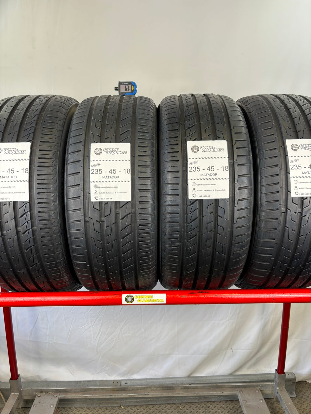 Pneumatici usati 235 45 r18 98Y Gomme Estivo 4 PZ Matador Batt 6,3mm Dot 24