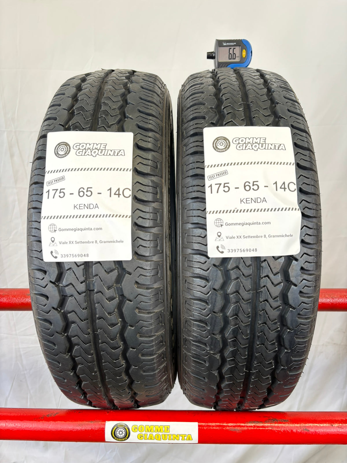 Pneumatici usati 175 65 r14C 90T Gomme Estivo 2 PZ Kenda Batt 6,6mm Dot 21