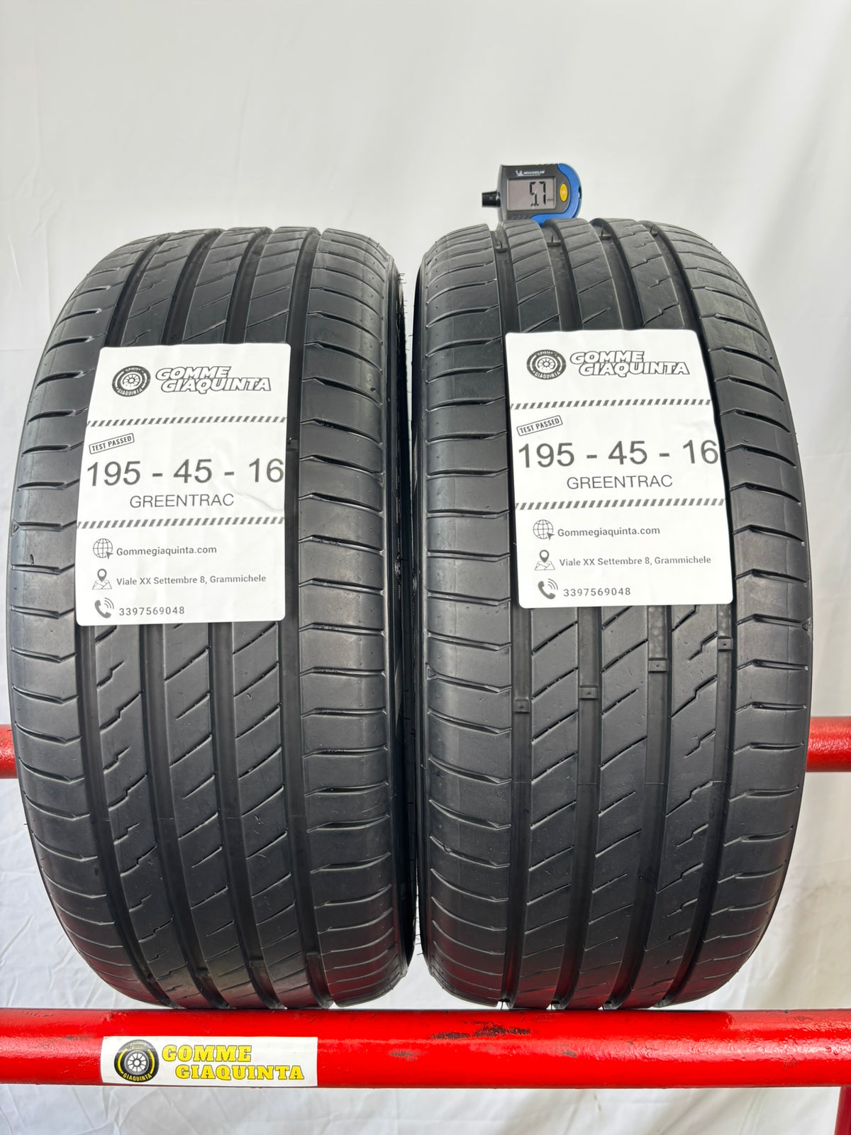 Pneumatici usati 195 45 r16 84V Gomme Estivo 2 PZ Greentrac Batt 5,7mm Dot 23
