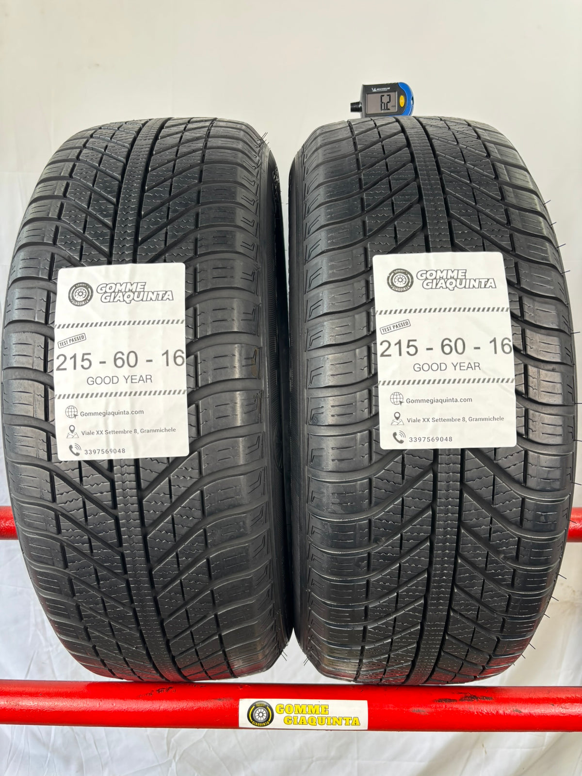 Pneumatici usati 215 60 r16 95V Gomme 4-stagioni 2 PZ Good-year Batt 6,2mm Dot22
