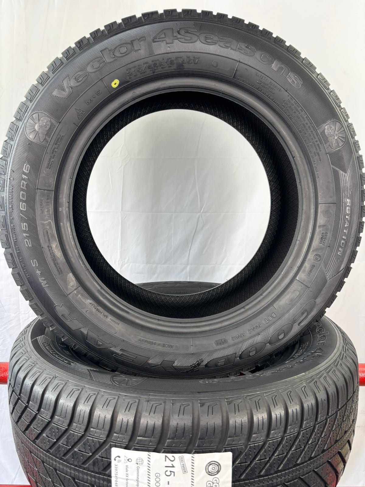 Pneumatici usati 215 60 r16 95V Gomme 4-stagioni 2 PZ Good-year Batt 6,2mm Dot22