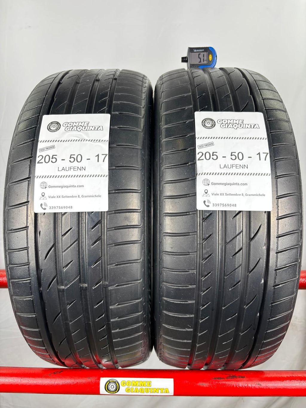 Pneumatici usati 205 50 r17 93W Gomme Estivo 2 PZ Laufenn Batt 5,1mm Dot 21